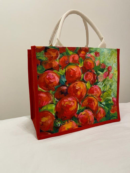 Handy Bag with "Fruitfulness" painting